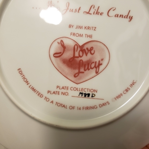 NWOB I Love Lucy "It's Just Like Candy" The Hamilton Collection 1989 - Picture 6 of 8